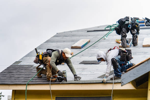 Professional Gutter Installation technician working in Laketown, UT